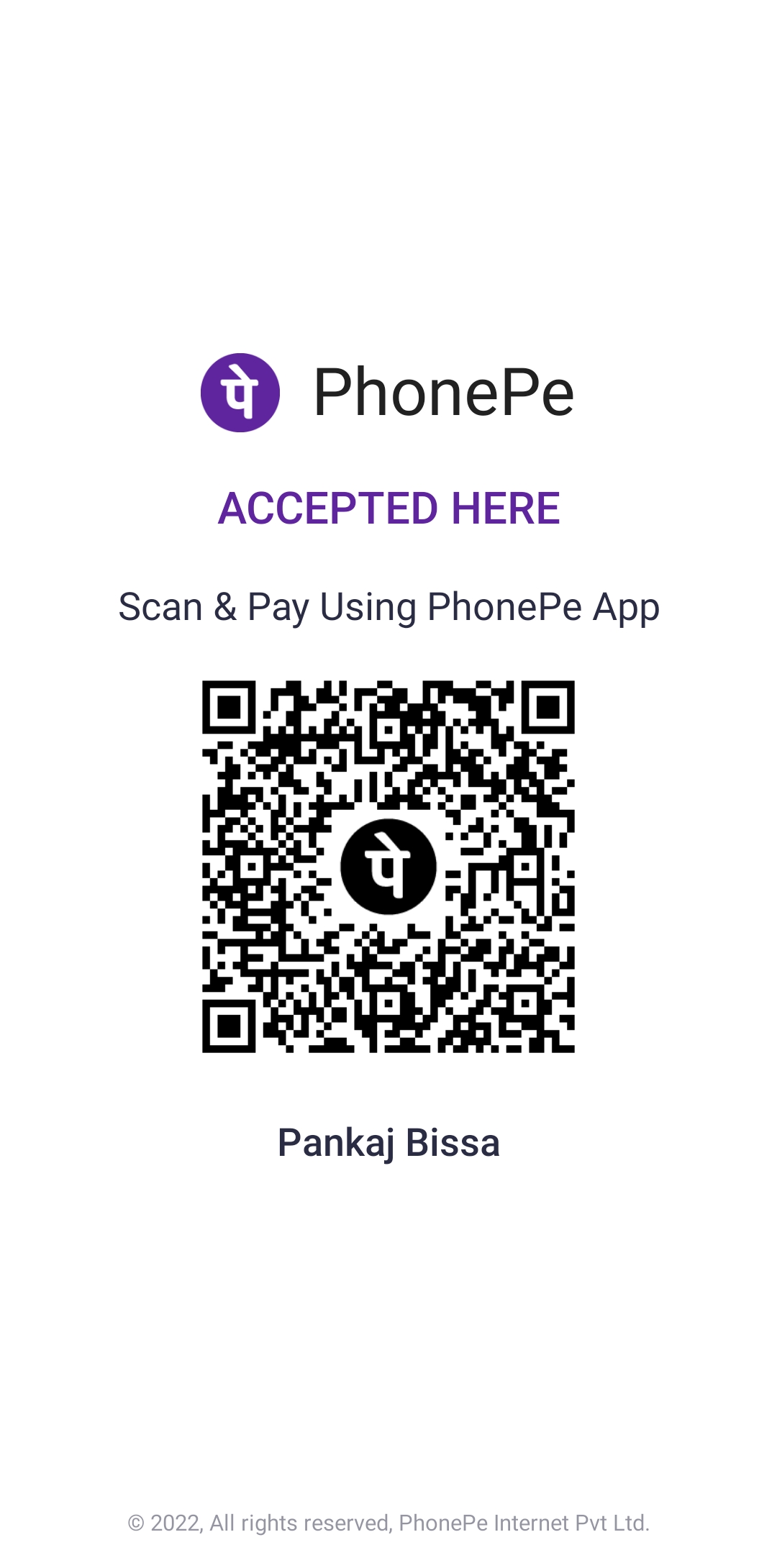 PhonePe QR